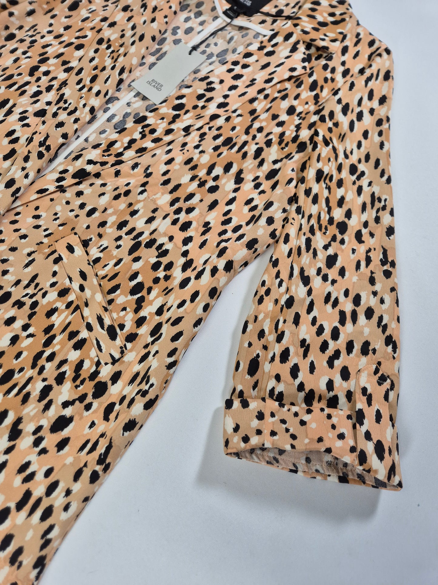 Naiste pikk jakk leopard