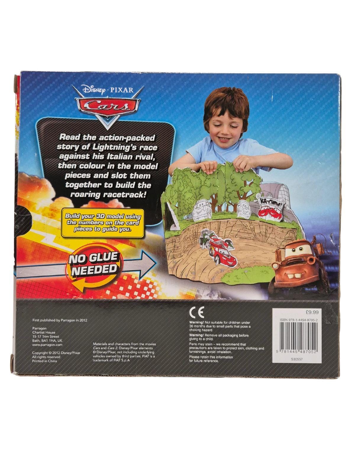 Disney Cars loe, värvi ja mängi komplekt