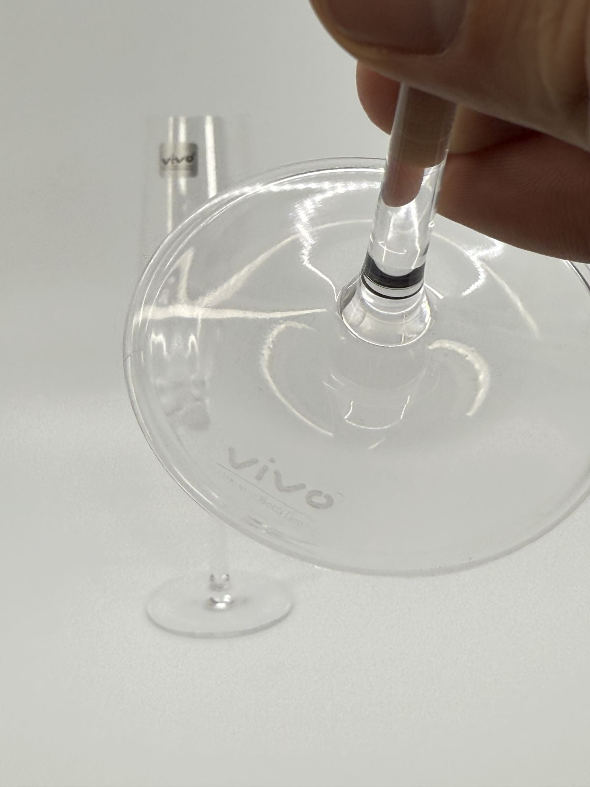 Vivo klaasist šampanjapokaalid