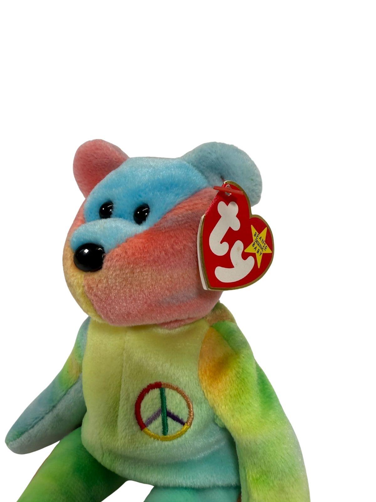 Kaisukaru Ty Beanie Babies Peace Bear