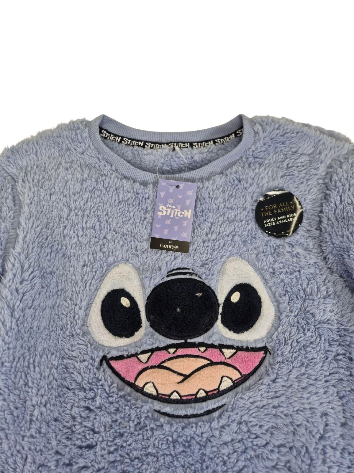 Tüdrukute sinine fliis Stitch