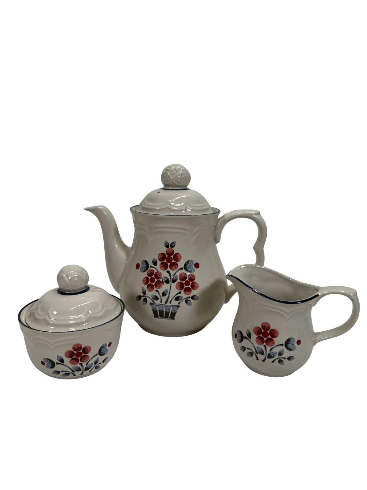 Vintage 1980's Cumberland Stoneware Brambleberry komplekt