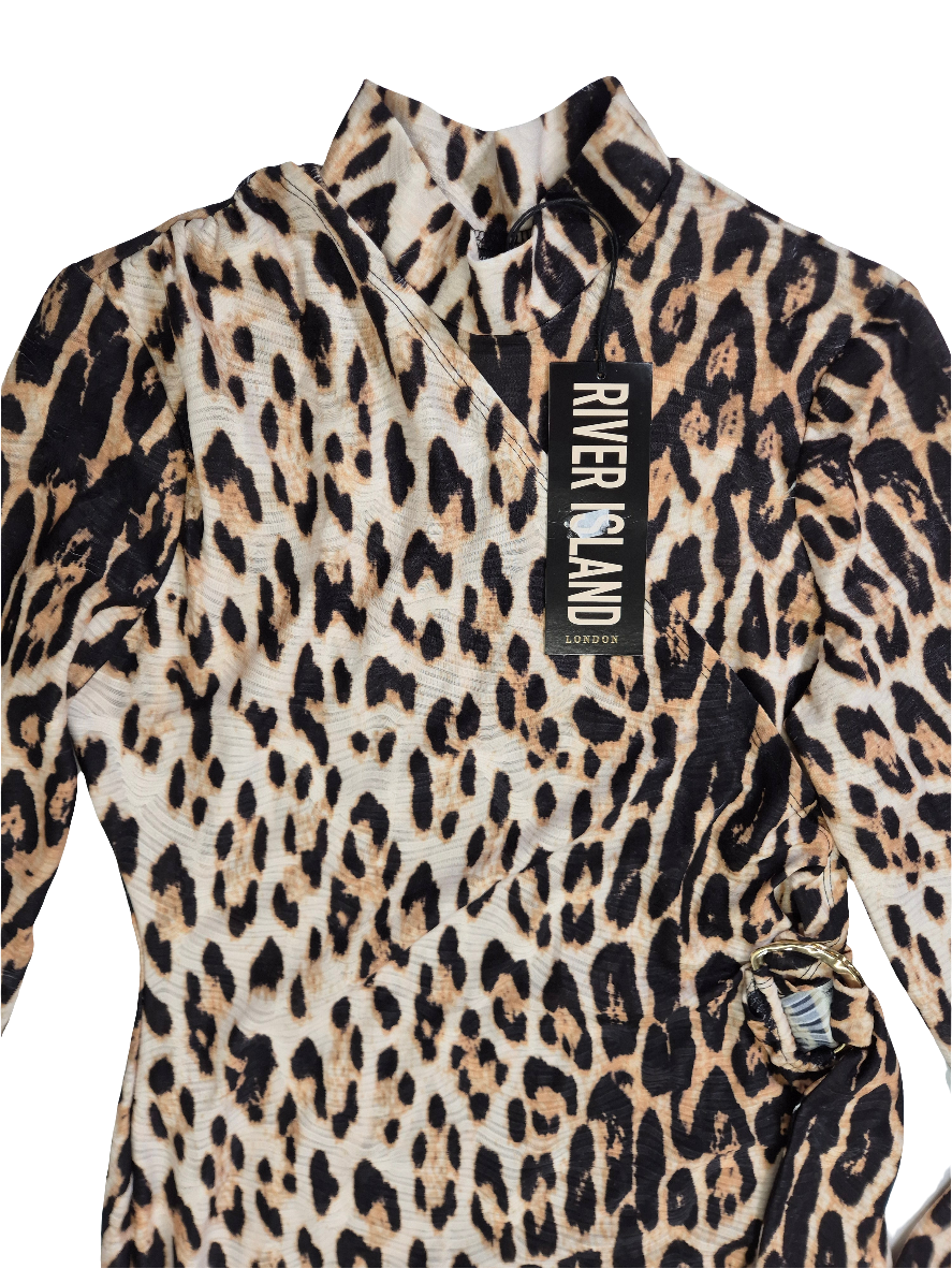 Naiste pikk kleit leopard