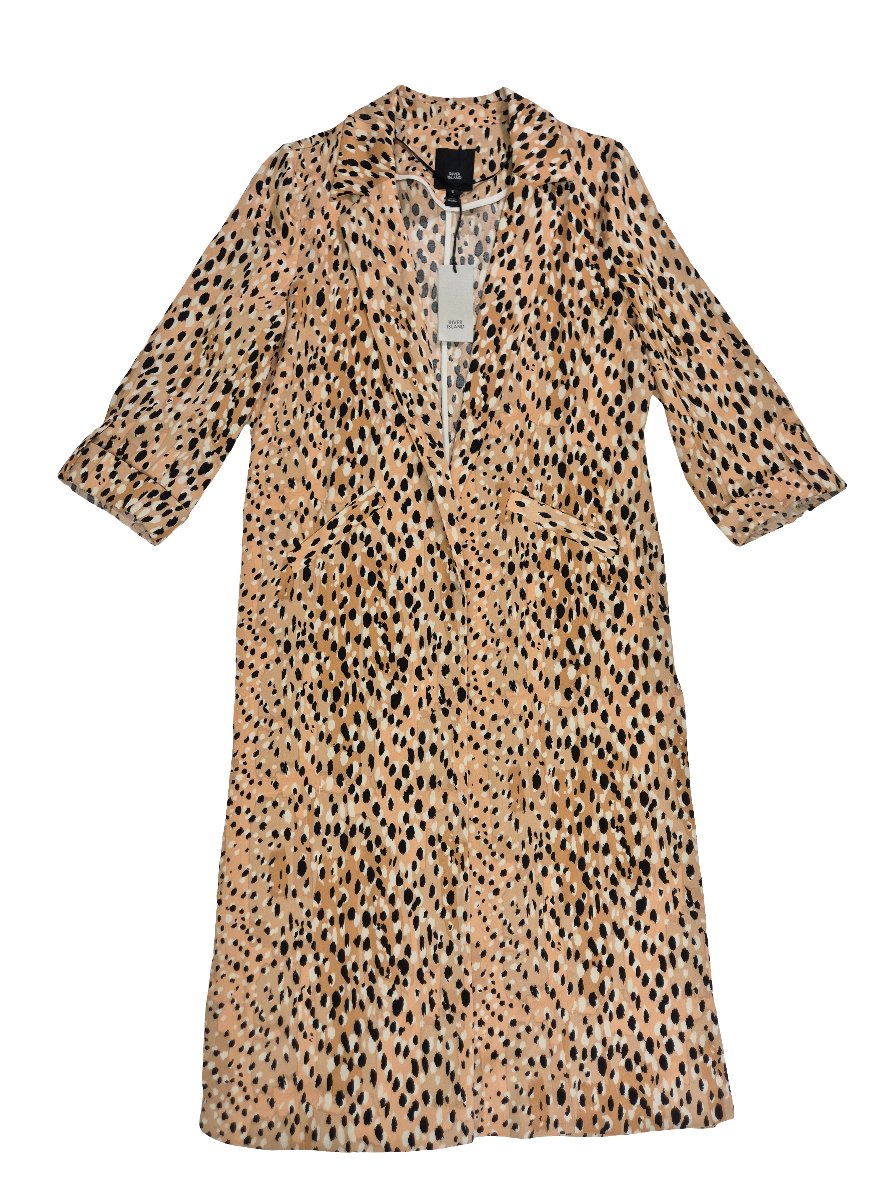 Naiste pikk jakk leopard