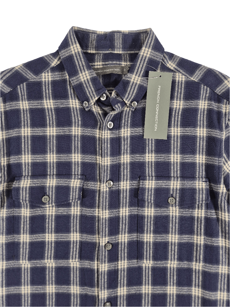 FRENCH CONNECTION Meeste ruuduline flanell pluus