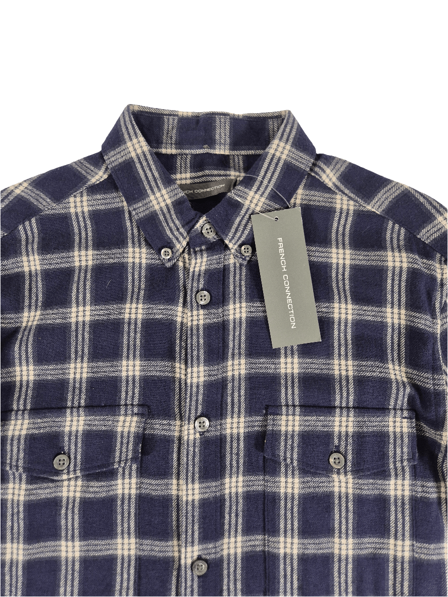 FRENCH CONNECTION Meeste ruuduline flanell pluus