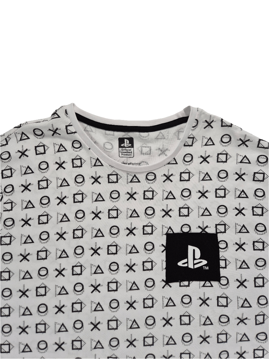 GEORGE Meeste valge T-särk Play Station