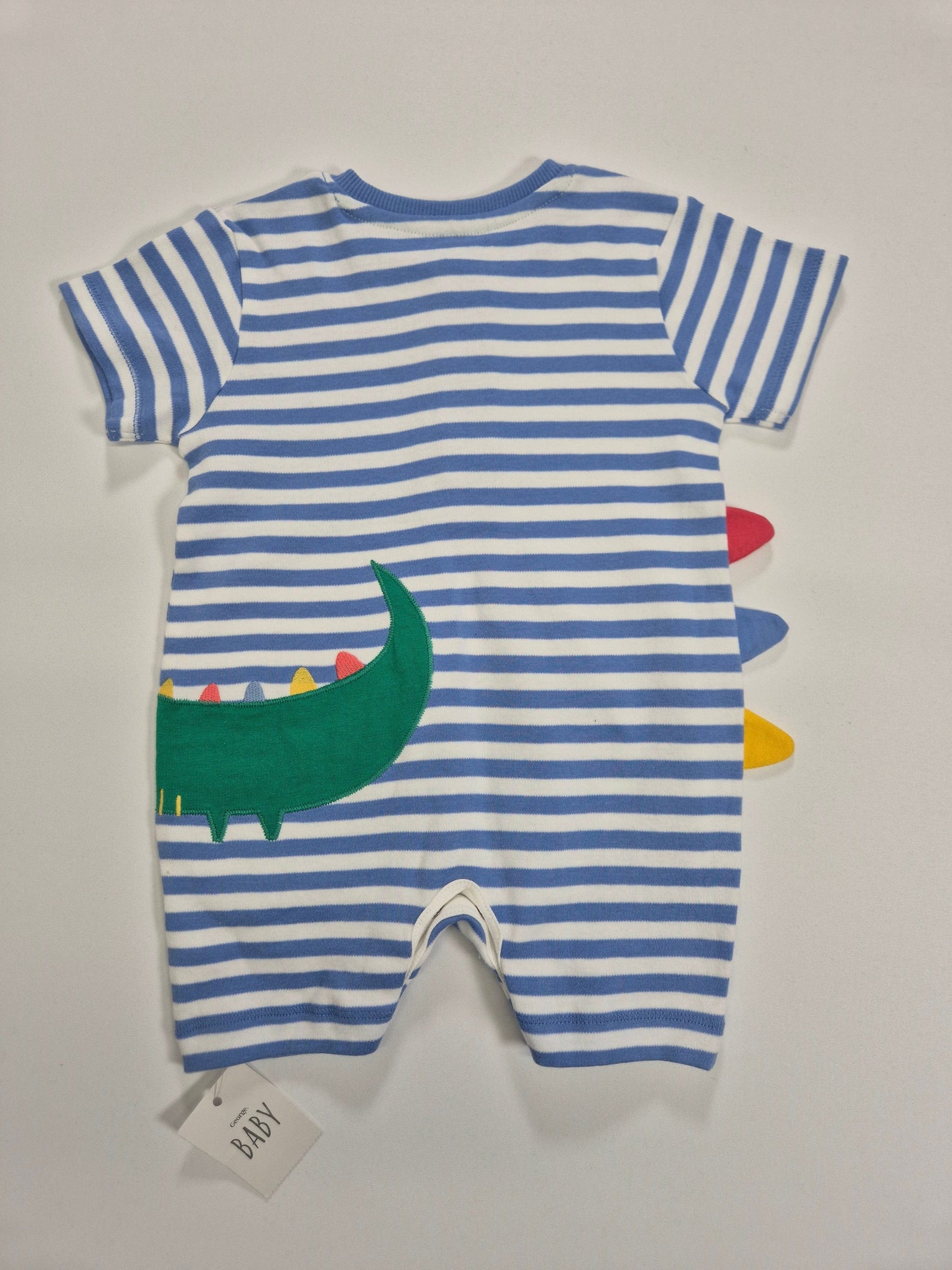 GEORGE Poiste triibuline romper krokodill