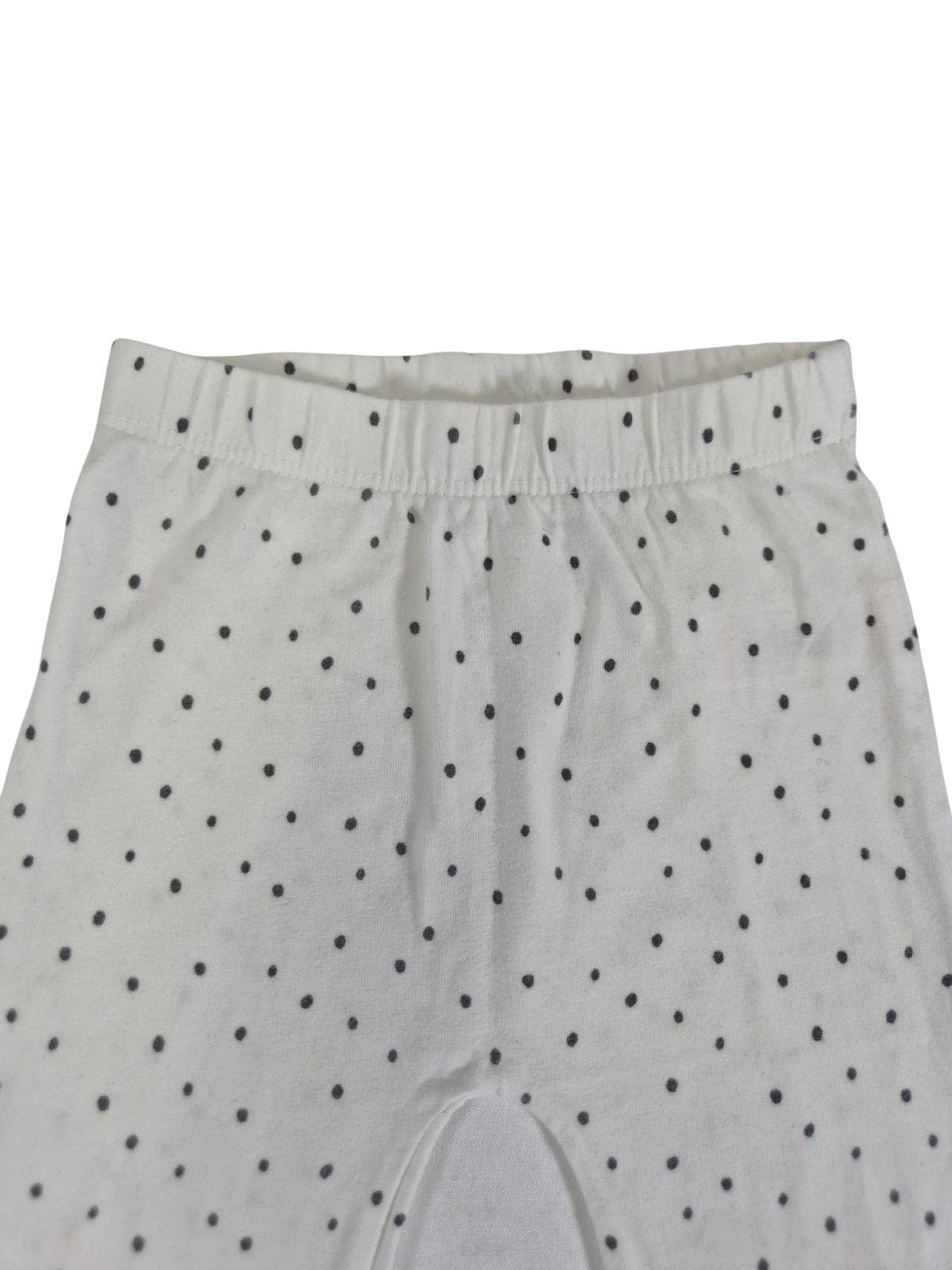 GEORGE Tüdrukute valged täpilised retuusid