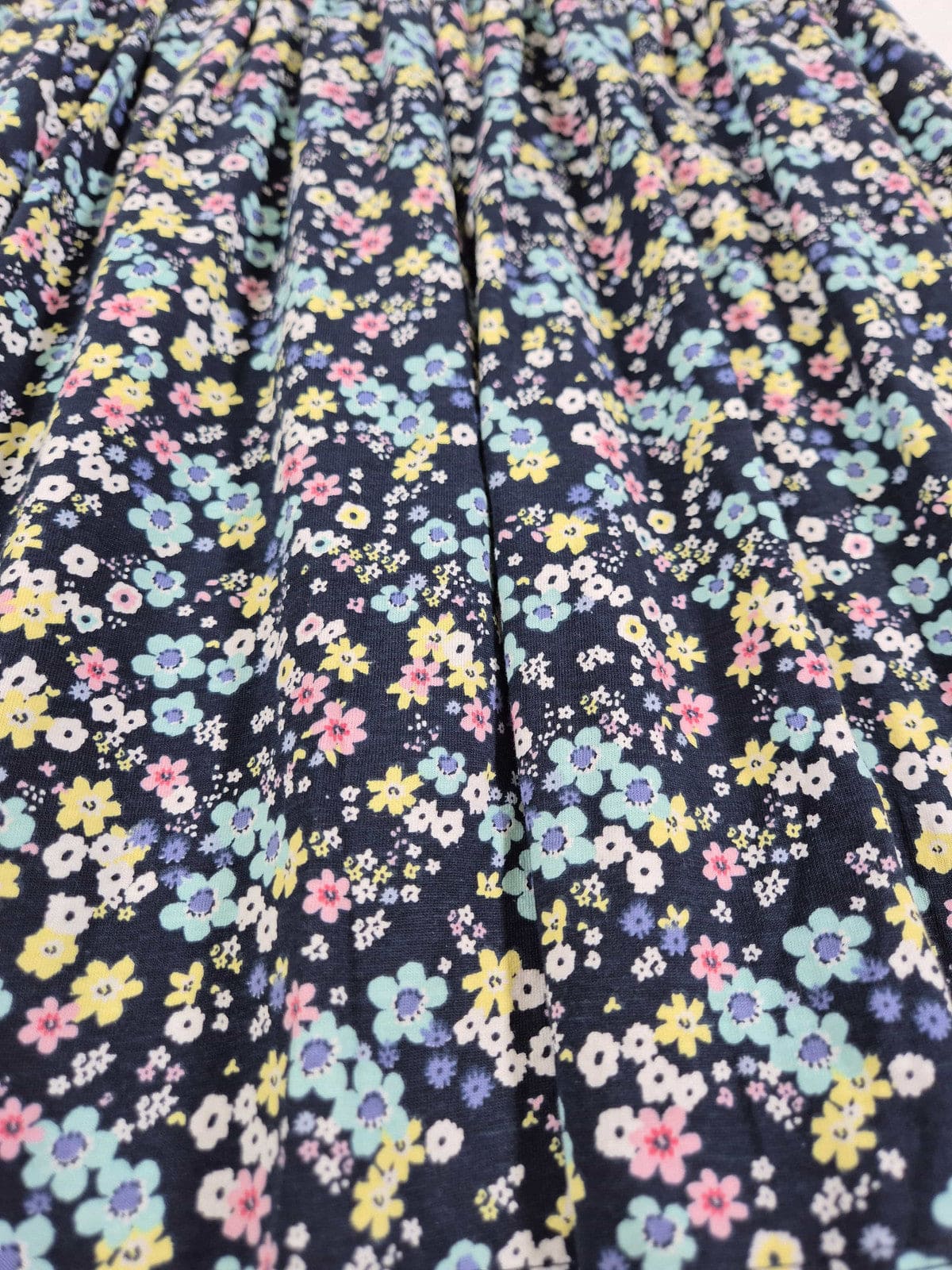 H&M Tüdrukute tumesinine lilleline kleit