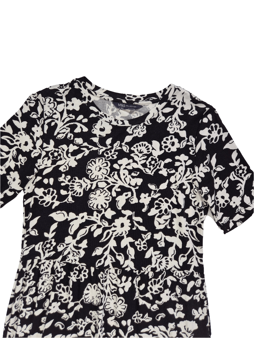 M&S Naiste must lilleline kleit