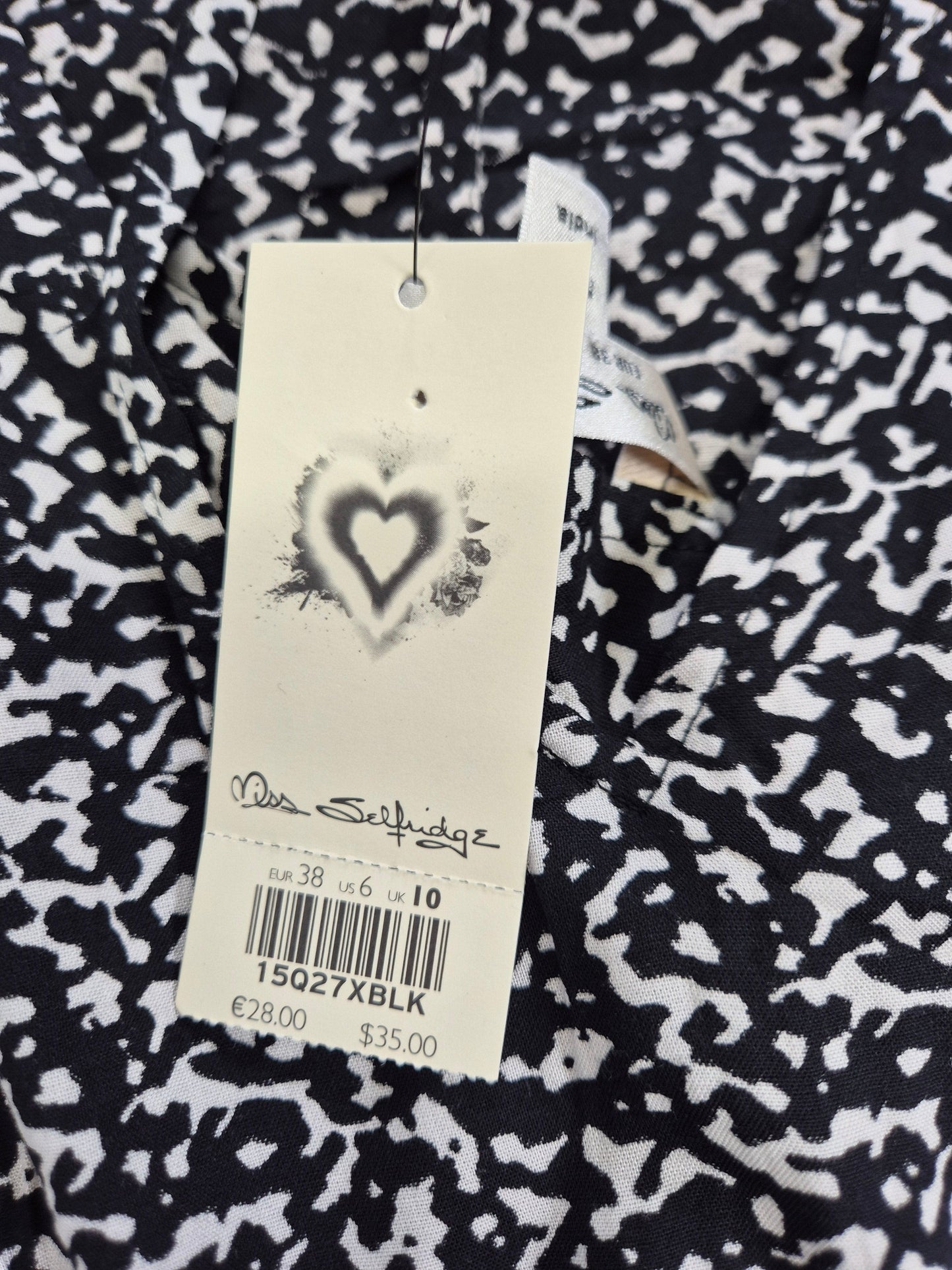 MISS SELFRIDGE Naiste must kirju pluus