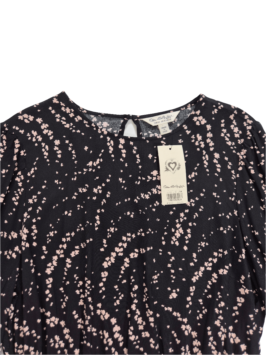 MISS SELFRIDGE Naiste must mustriga pluus