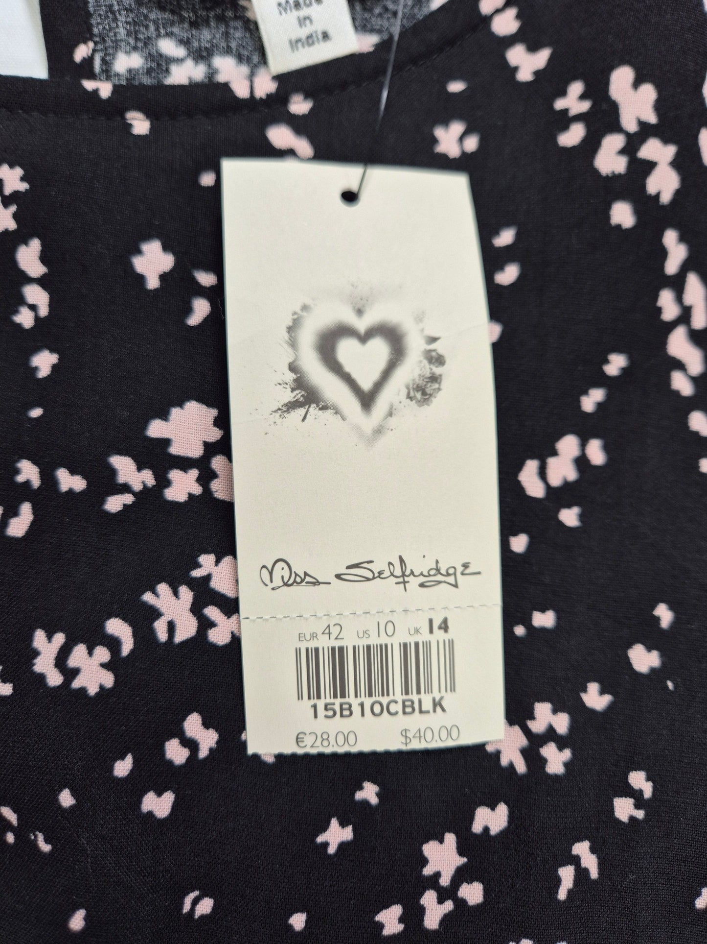 MISS SELFRIDGE Naiste must mustriga pluus