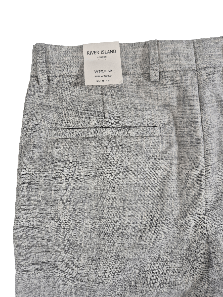 RIVER ISLAND Meeste helehallid viigipüksid