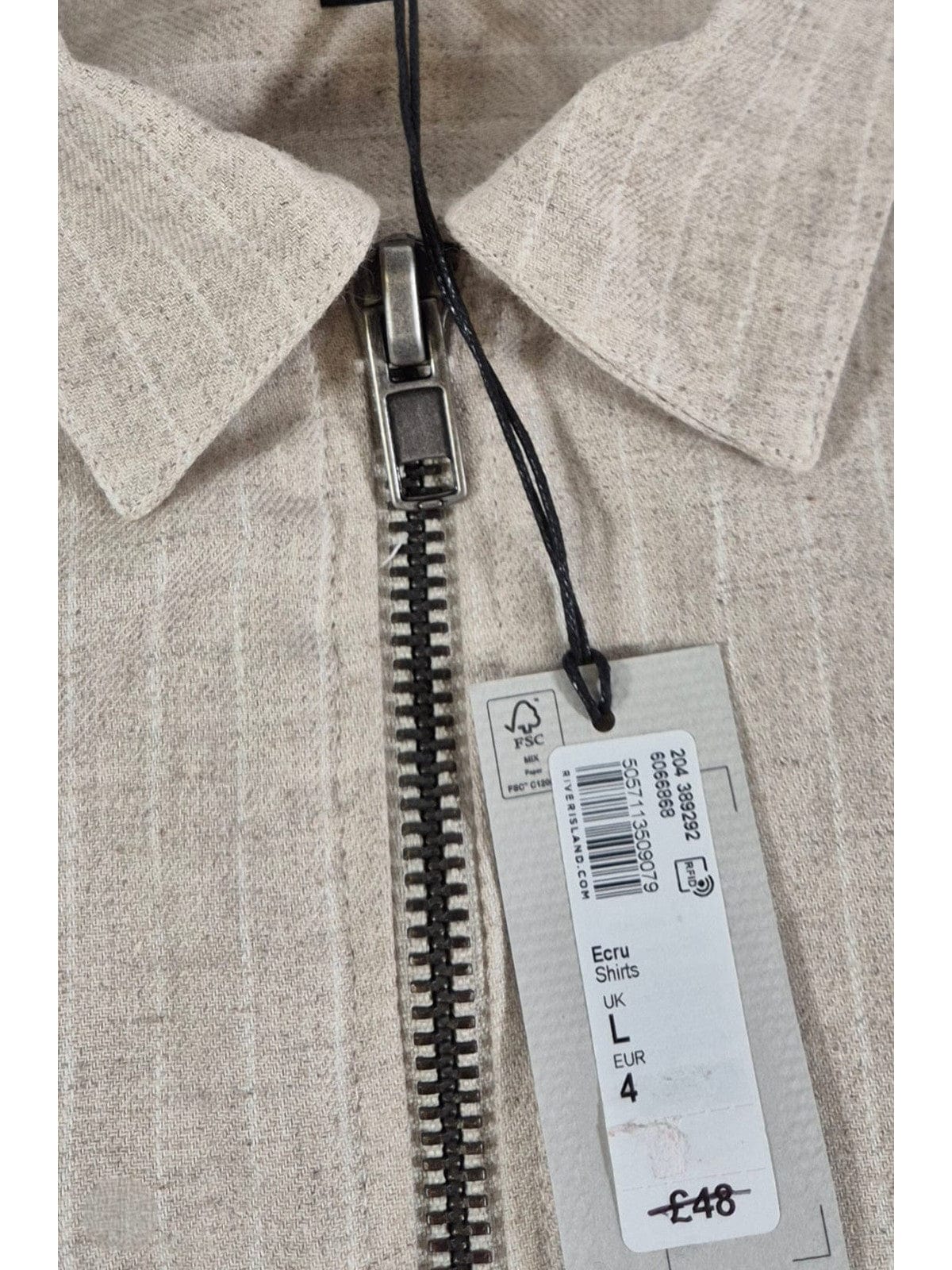 RIVER ISLAND Meeste linane jakk