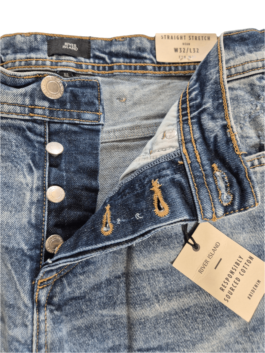 RIVER ISLAND Meeste lõhkised nööpidega teksad