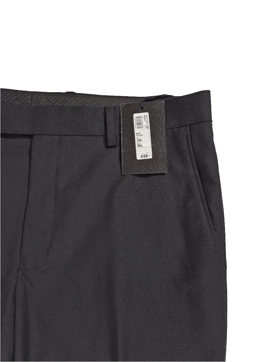 RIVER ISLAND Meeste mustad viigipüksid
