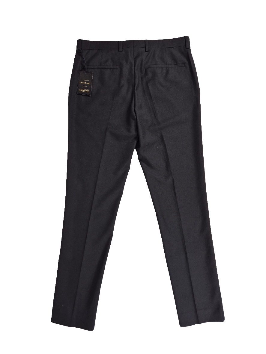 RIVER ISLAND Meeste mustad viigipüksid