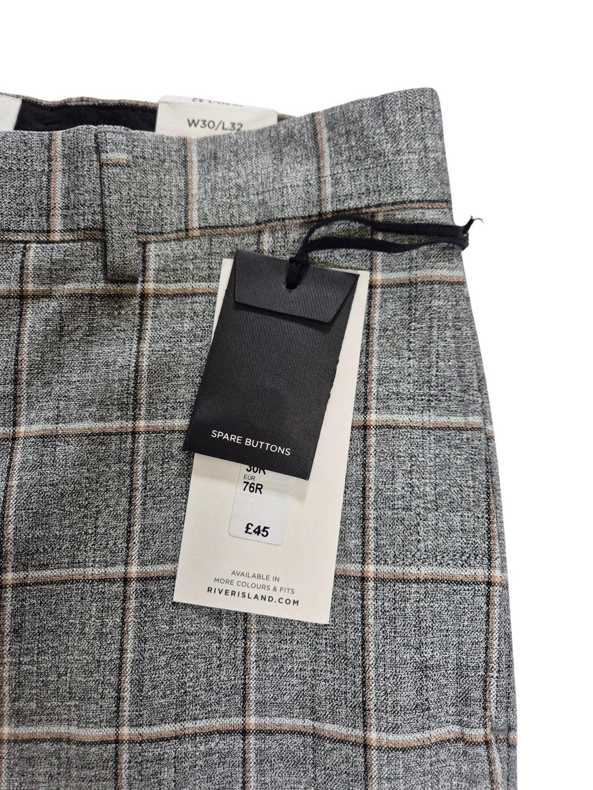 RIVER ISLAND Meeste ruudulised viigipüksid