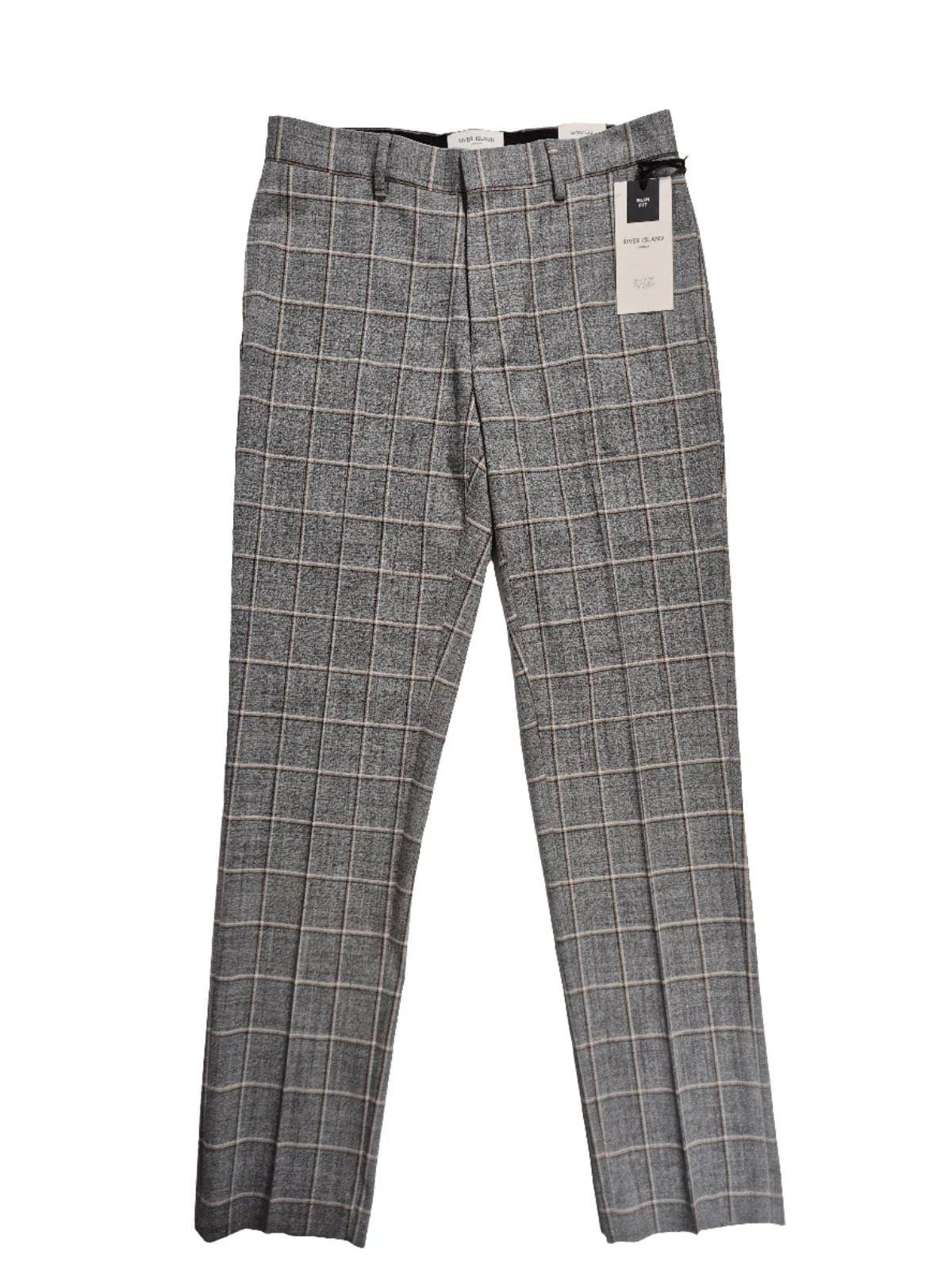 RIVER ISLAND Meeste ruudulised viigipüksid