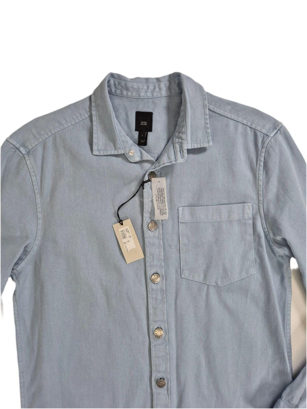 RIVER ISLAND Meeste sinine teksapluus
