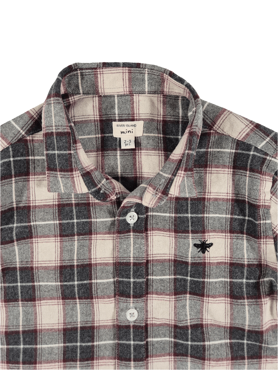 RIVER ISLAND Poiste ruuduline flanell pluus