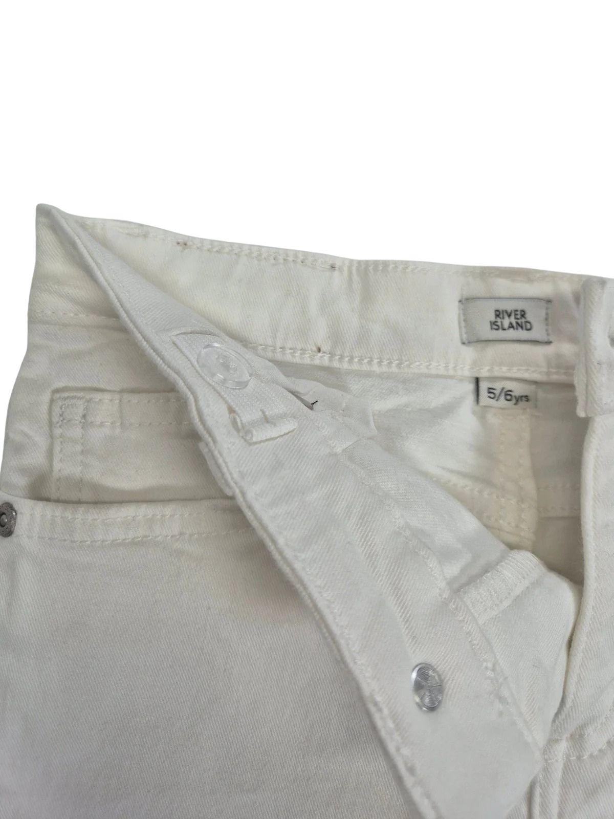 RIVER ISLAND Poiste valged lühikesed teksad Sid
