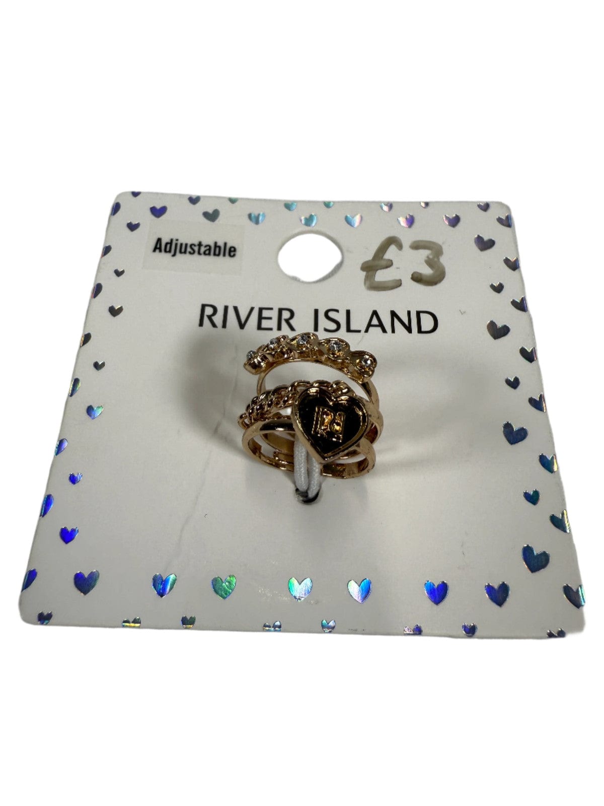 RIVER ISLAND Sädelev sõrmuste komplekt