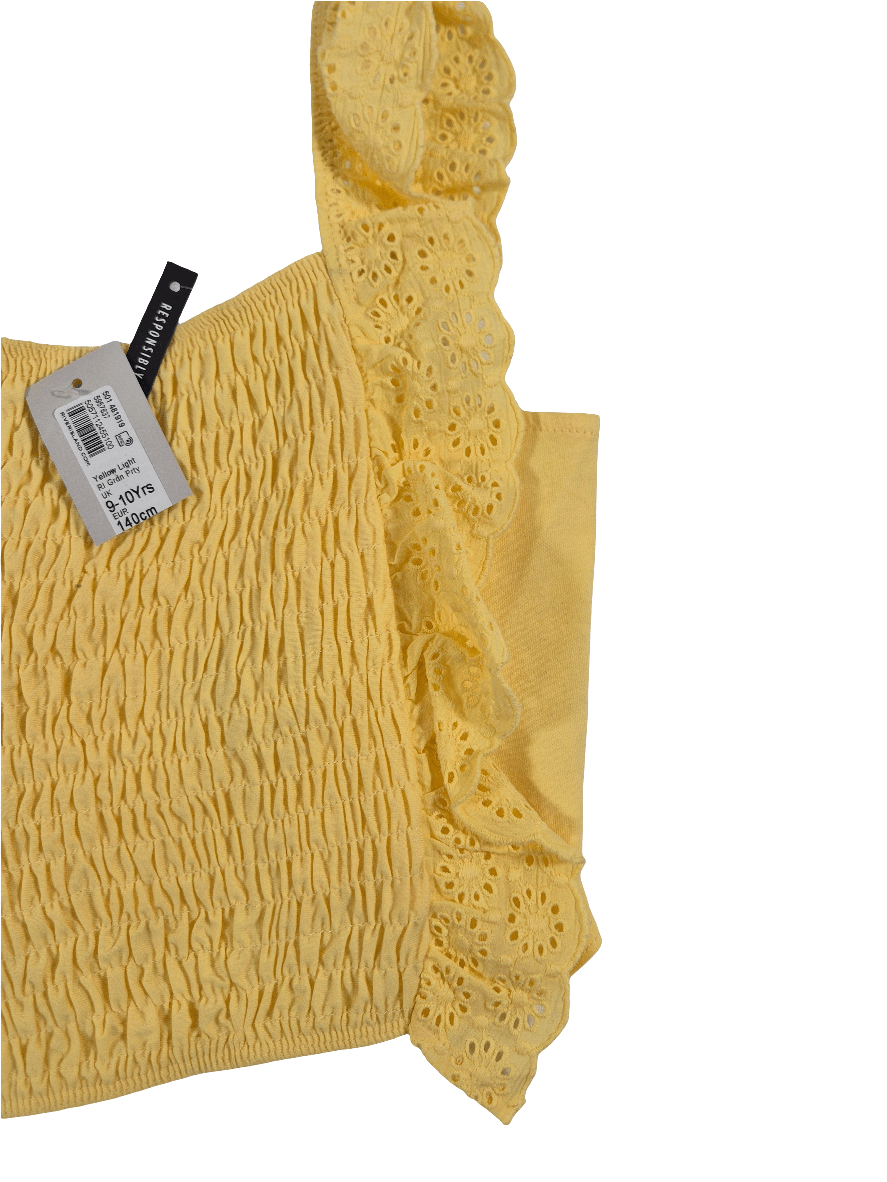 RIVER ISLAND Tüdrukute kollane top
