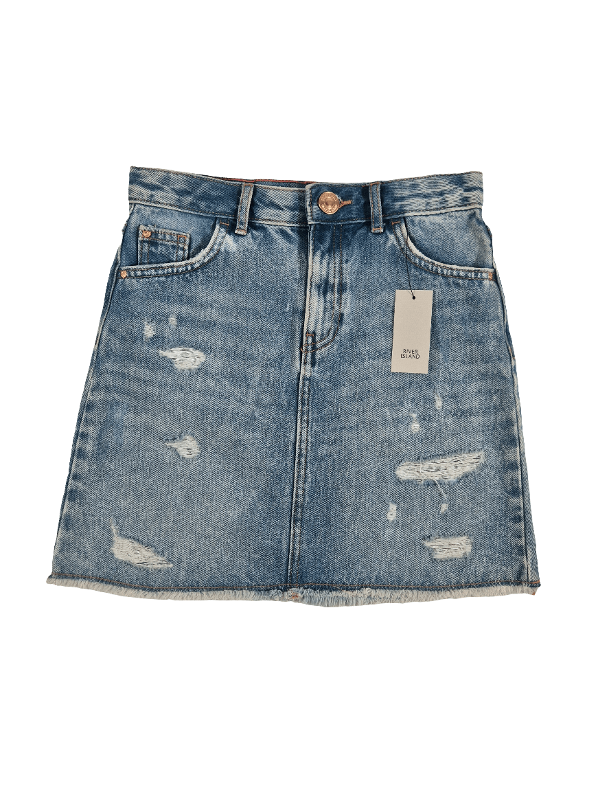 RIVER ISLAND Tüdrukute lõhkine teksaseelik