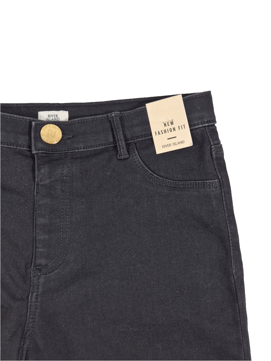 RIVER ISLAND Tüdrukute mustad lühikesed stretšteksad