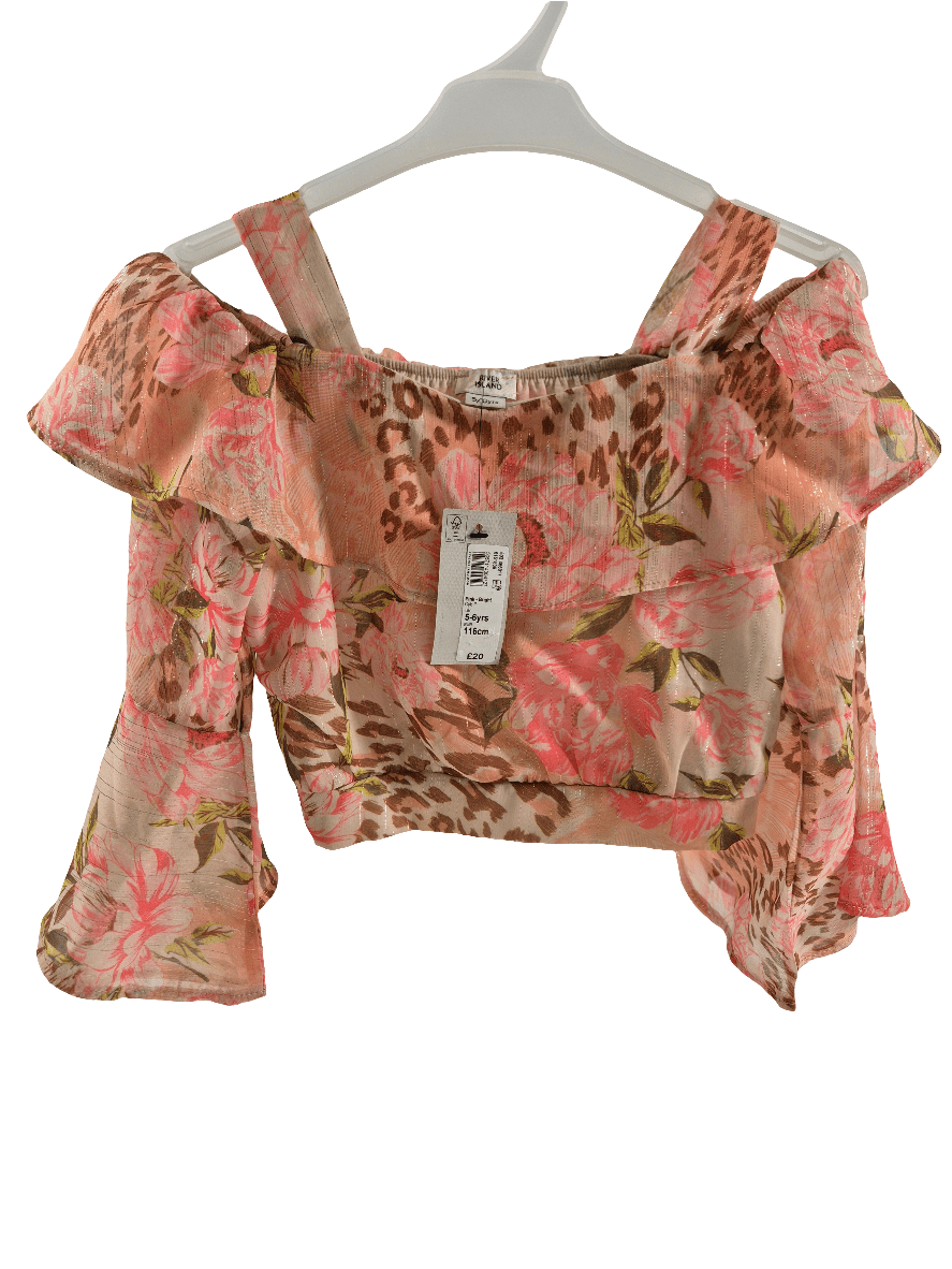 RIVER ISLAND Tüdrukute roosa pluus