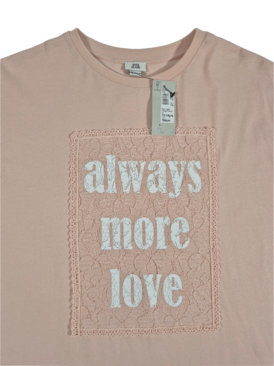 RIVER ISLAND Tüdrukute roosa pluus