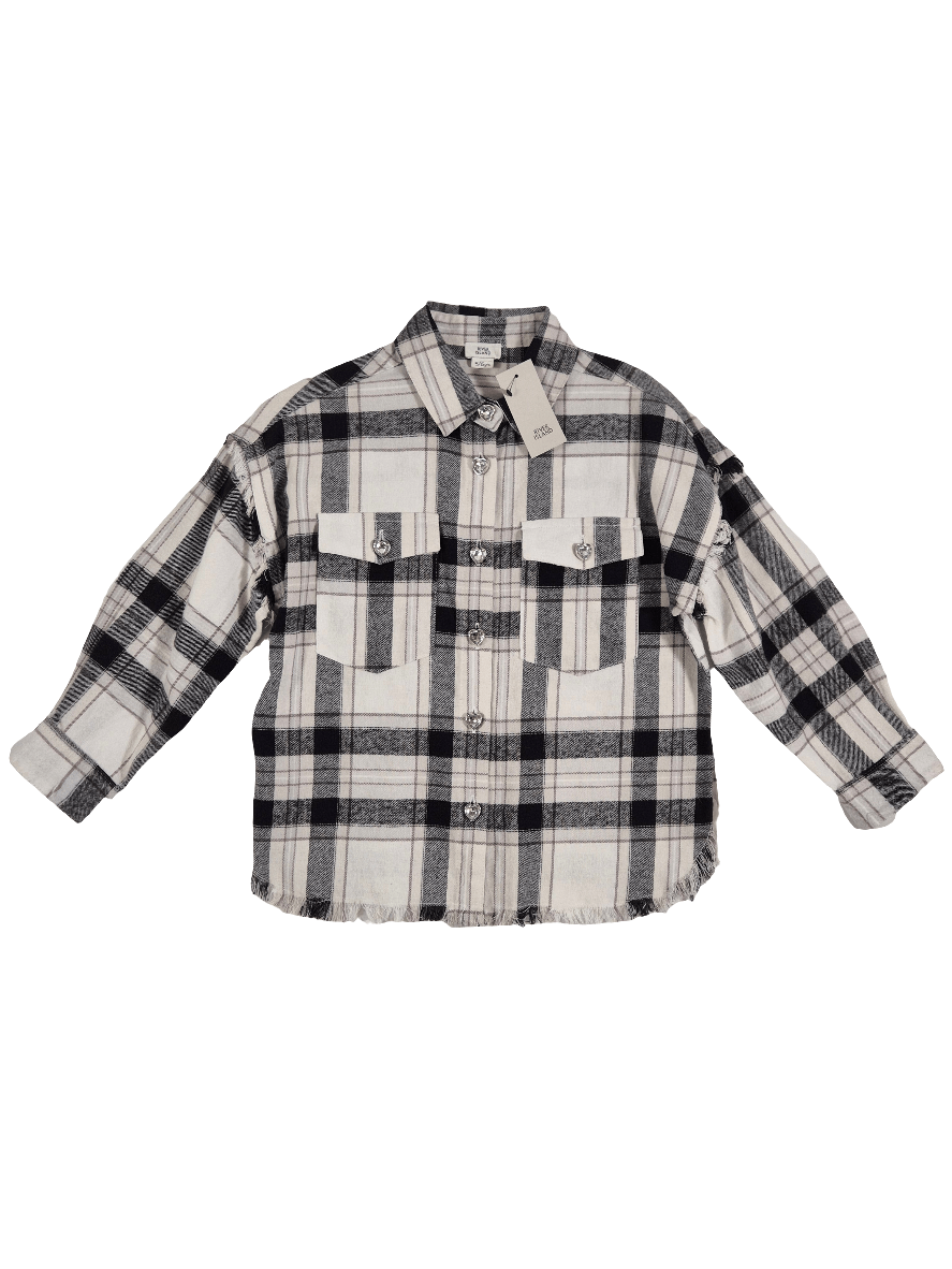 RIVER ISLAND Tüdrukute ruuduline flanell pluus