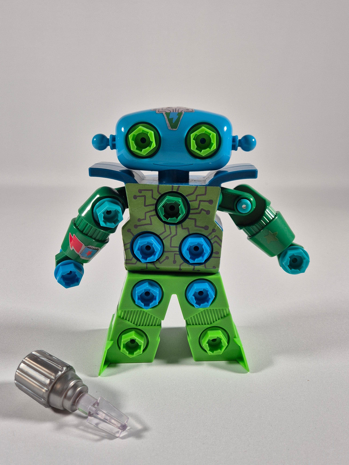 Mänguasi sinine robot