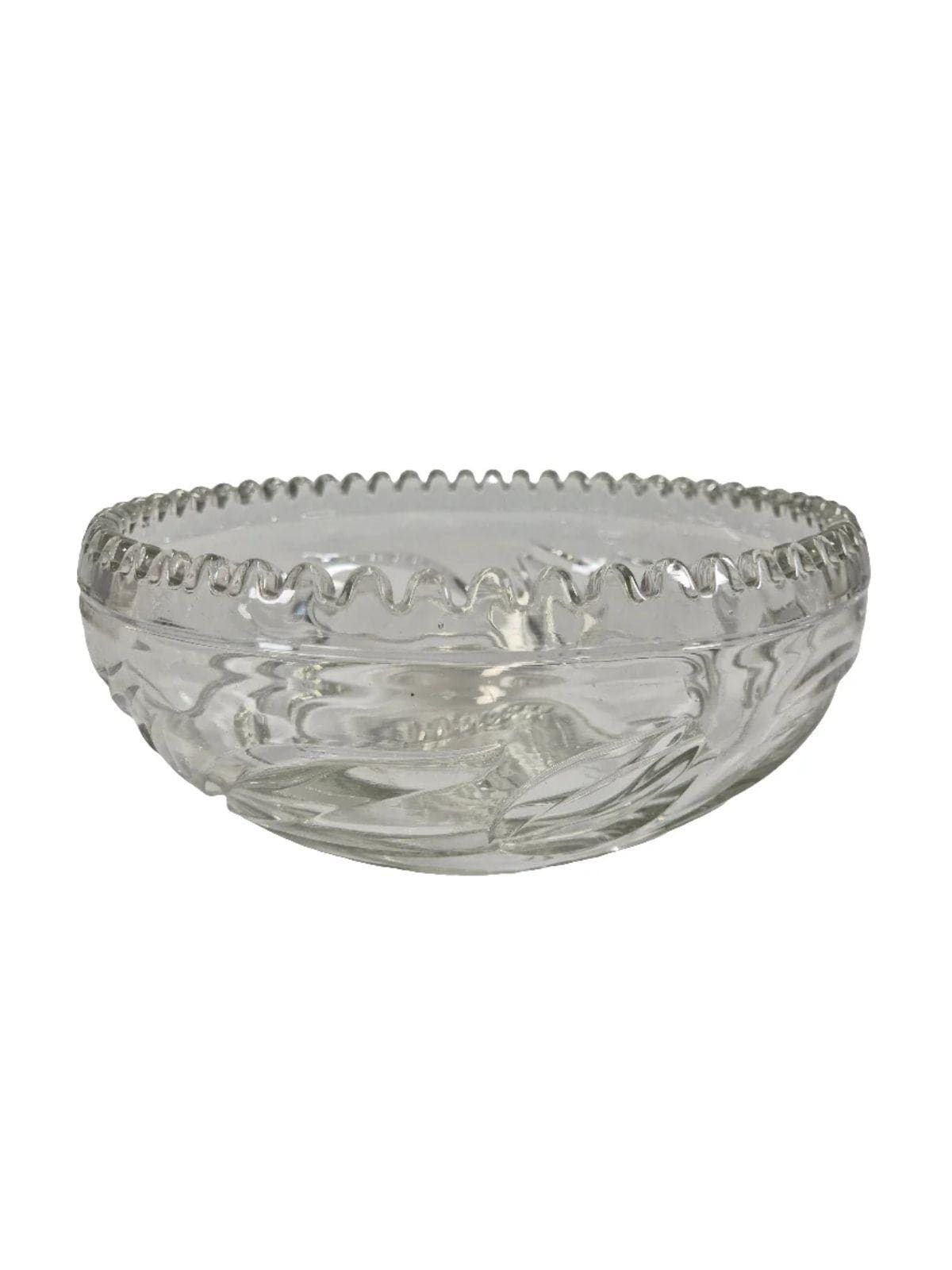 SECOND BEST TAASKASUTUS Vintage Glass Serving Bowl, Large Glass Bowl, Punch