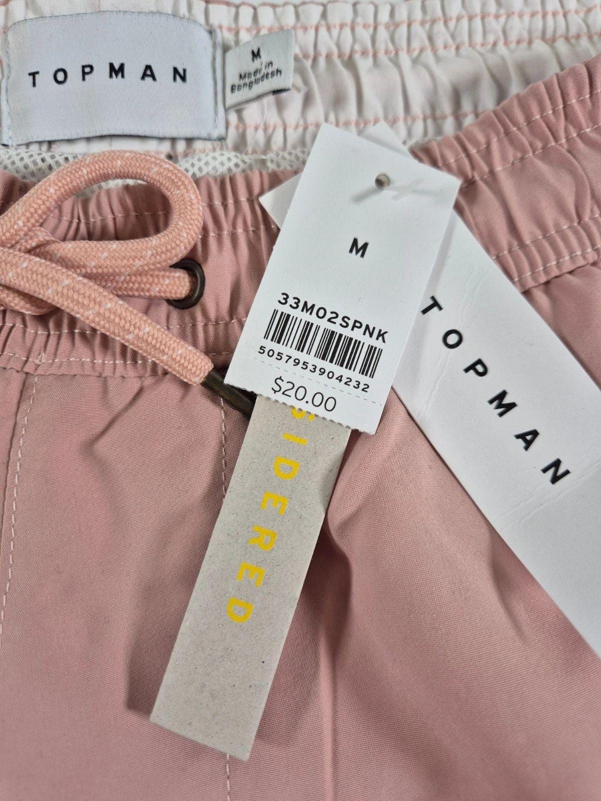 TOPMAN Meeste roosad ujumispüksid