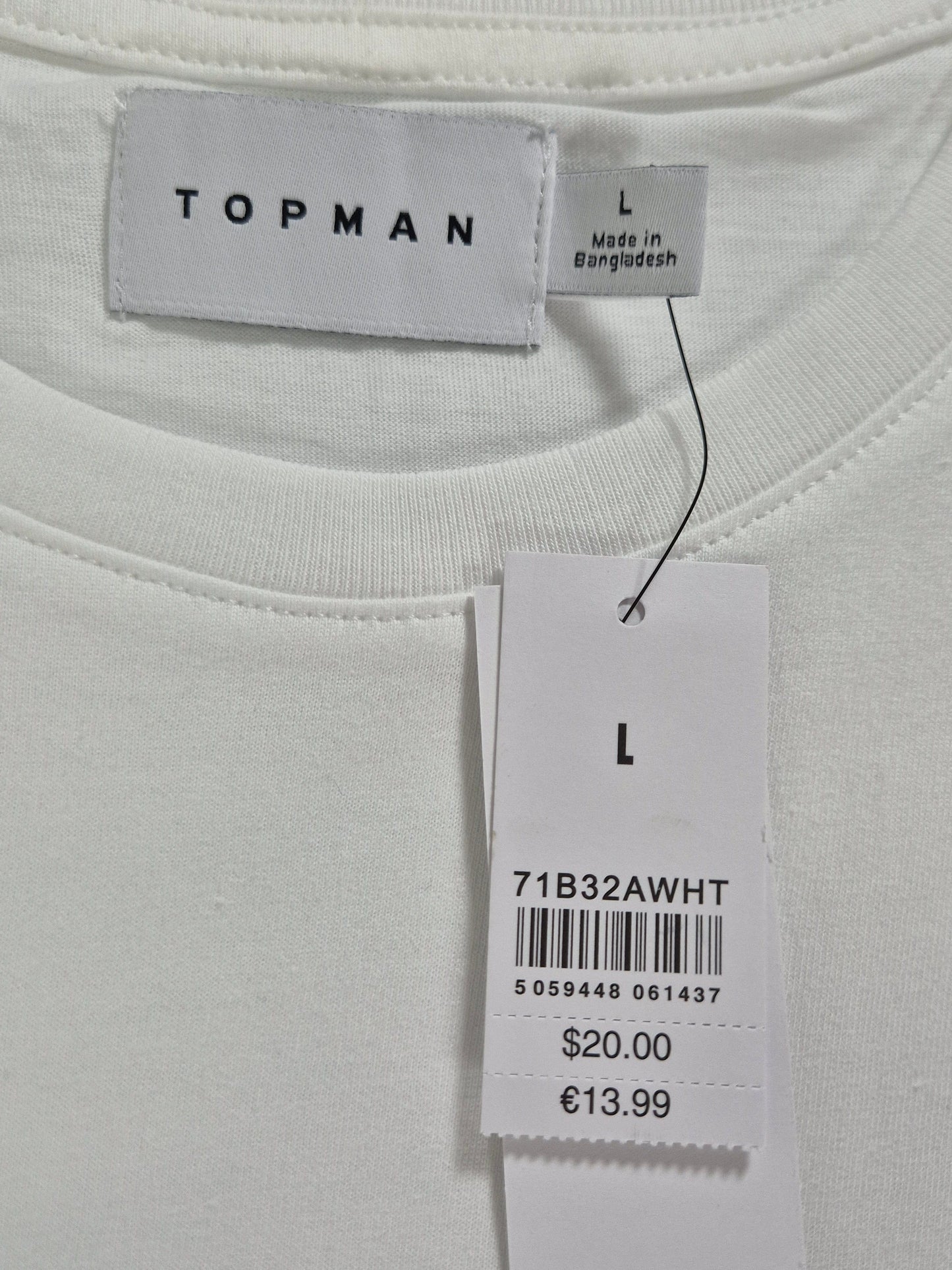 TOPMAN Meeste valge pluus