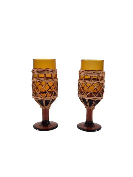 1970’s Amber Glass