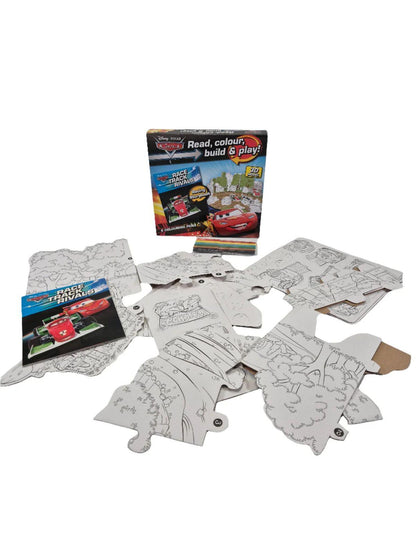 Disney Cars loe, värvi ja mängi komplekt
