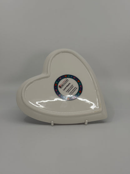 Romero Britto südamekujuline taldrik “Love Birds”