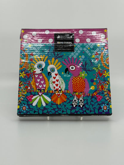 Romero Britto südamekujuline taldrik “Love Birds”