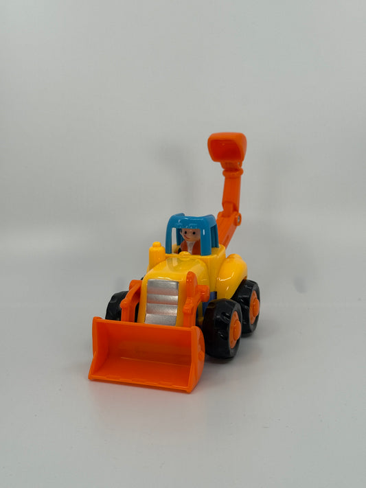 Kollane oranži kopaga mänguekskavaator