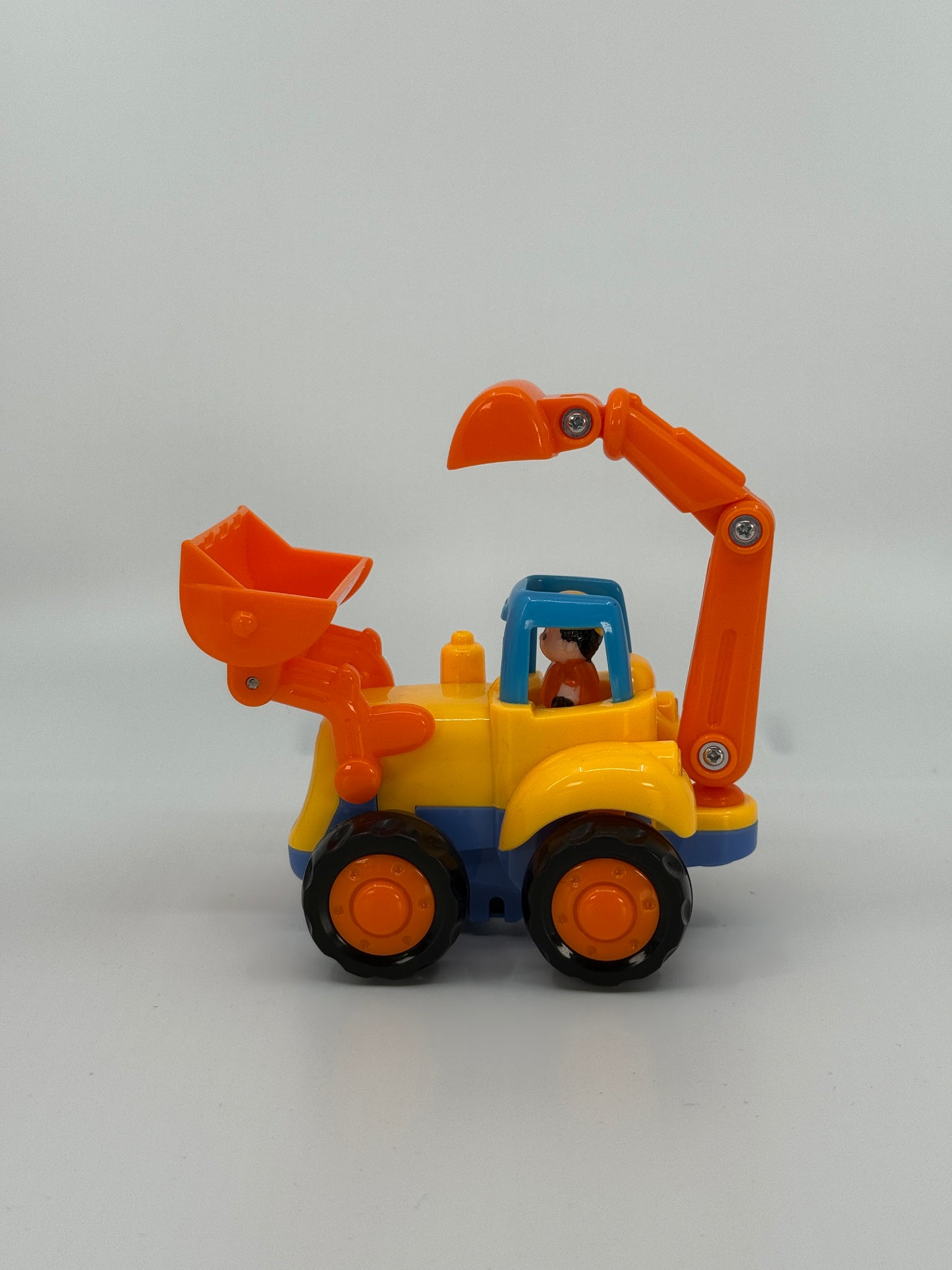 Kollane oranži kopaga mänguekskavaator