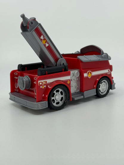 Punane käpapatrulli mängutuletõrjeauto