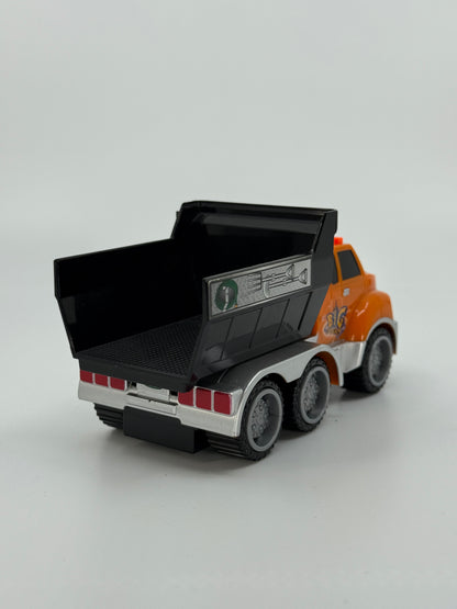 Oranž mängukallur tõstetava kastiga