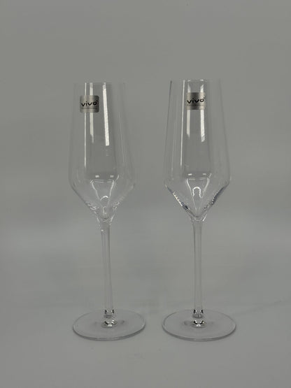 Vivo klaasist šampanjapokaalid