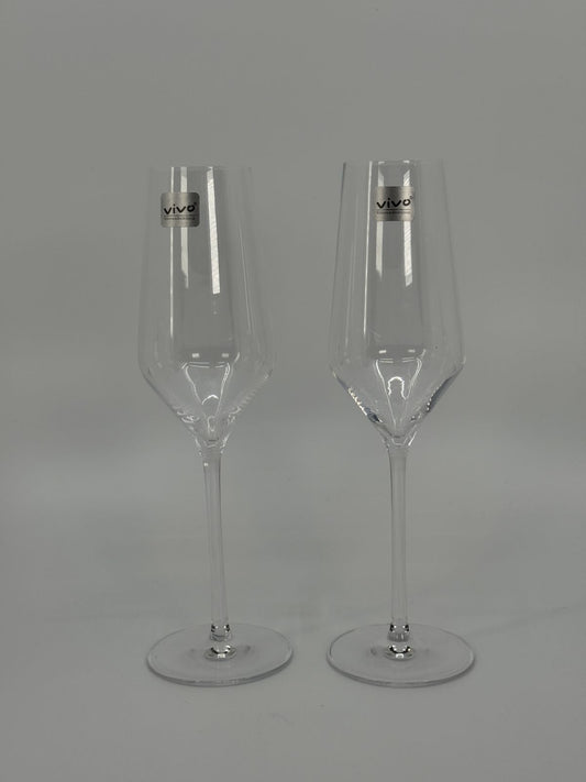 Vivo klaasist šampanjapokaalid
