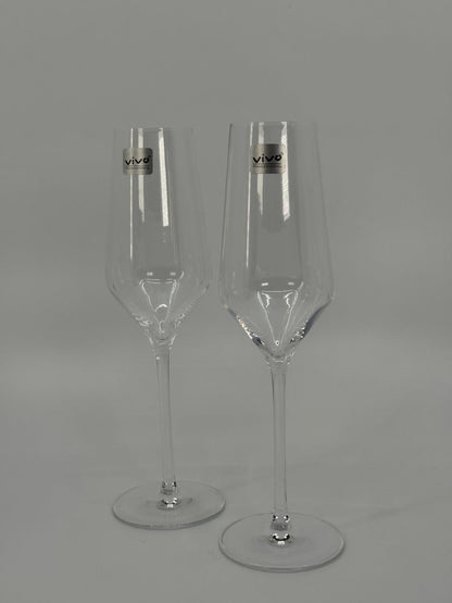 Vivo klaasist šampanjapokaalid